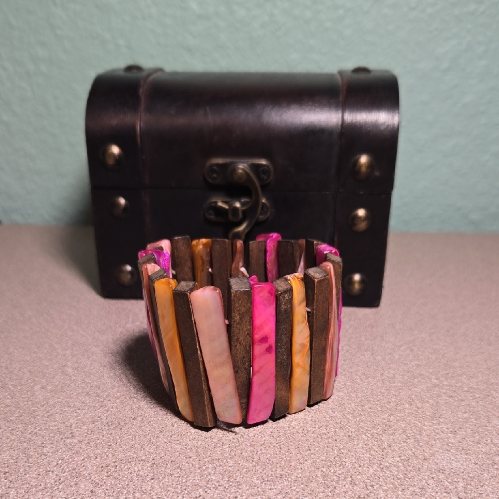 Colorful Wooden Bracelet